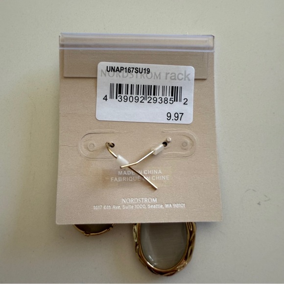 14th & Union- Gray pendant & earring set- Bohemian-Boho- Gold-Long Necklace - Picture 10 of 11